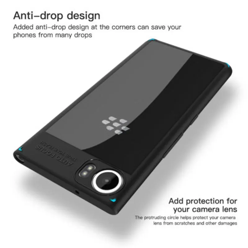 Водонепроницаемый чехол для телефона, защитная крышка для телефона, защита от падения для Blackberry KEYone, мягкий, высокое качество, черный