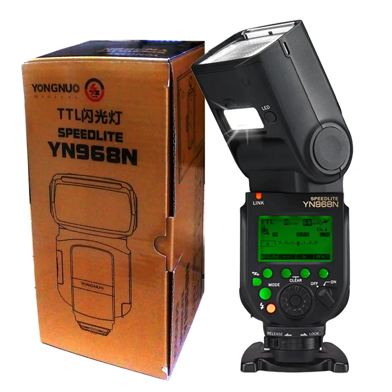 Вспышка Yongnuo YN968N TLL HSS светодиодный светильник + передатчик с триггером для камеры