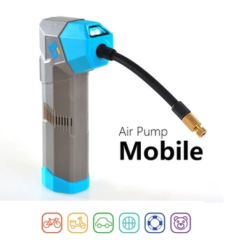

Smart electric bicycle pump Car Tire Bike Pump Auto Electric Air Inflator Bicycle Pump with LCD Display 6000mAH Power blank
