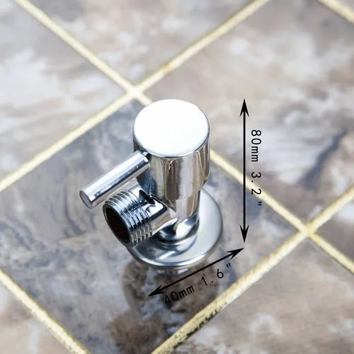 E-pak Новый Ванная комната полированный латунью хромированный Угловой запорный клапан 1/2 "Мужской x 1/2" Мужская резьба 6204 угловая арматура
