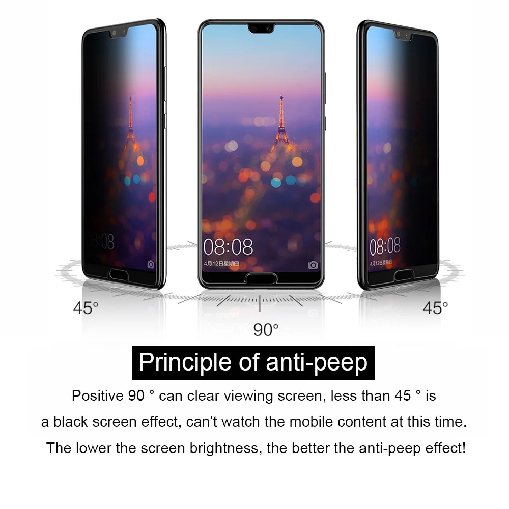 

Full Cover Privacy Anti Glare Tempered Glass For HuaWei Honor 8 10 9i 9 lite play Nova 2S 3 3i 3E 4 Nova 2 PLUS Screen Protector