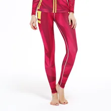 Fashion Colorful Women Pants Elastic Leggings for Dance Base Layers Joggers MMA Compression Long Trousers 3D Prints Bottom