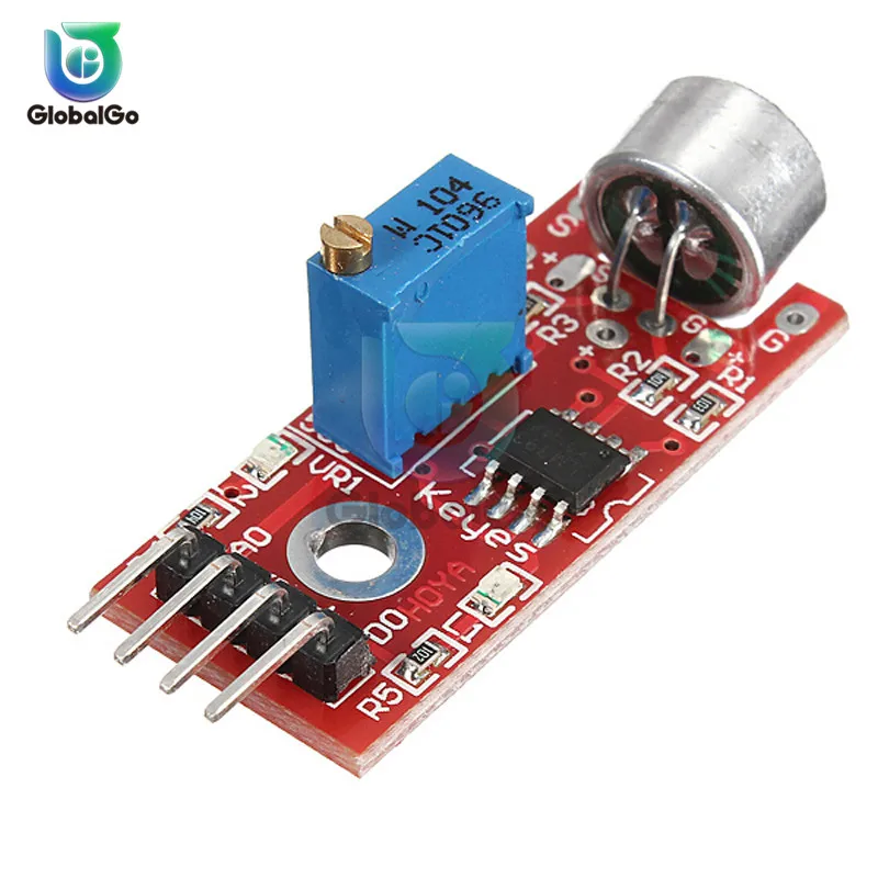 

4pin Voice Sound Detection Sensor Module Microphone Transmitter Smart Robot Car for arduino 5V DC Power Supply