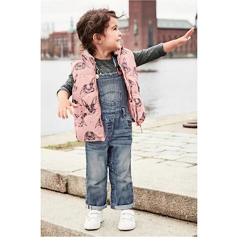 

Kids Girls Winter Clothes 2018 New Style Winter Cartoon Rabbit Jackets Girls Thicken Warm Coat Vest Fille Enfants Costume