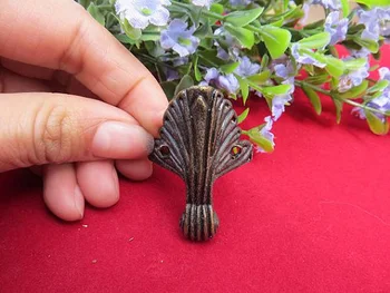 

32*44MM Furniture Hardware Antique Corner Wooden Box foot Support Furniture pads Desk Chest Box Edge Cover