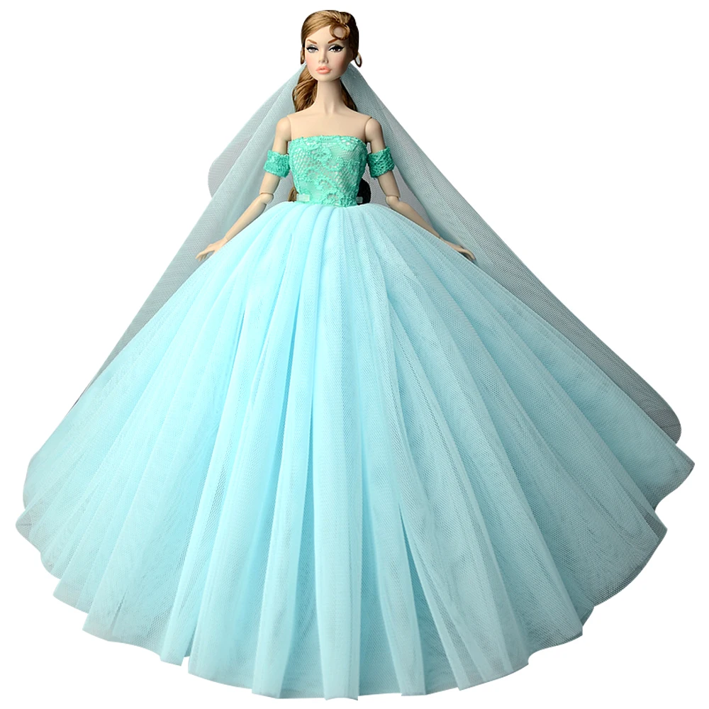NK новейшее платье-кукла принцессы, костюм, элегантное кружевное свадебное платье для куклы Барби для 1/6 BJD, кукла, лучший подарок, игрушки JJ