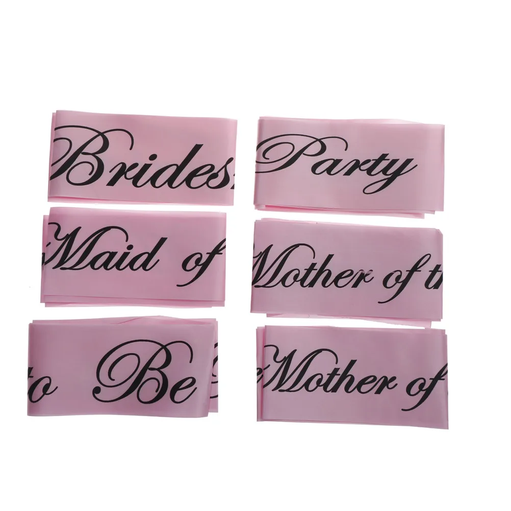 

1PC Pink Bride To Be Bride Sash Bridesmaid Sash Bridal Shower Party Girl Decoration Bachelorette Party Supplies 156*9.5cm