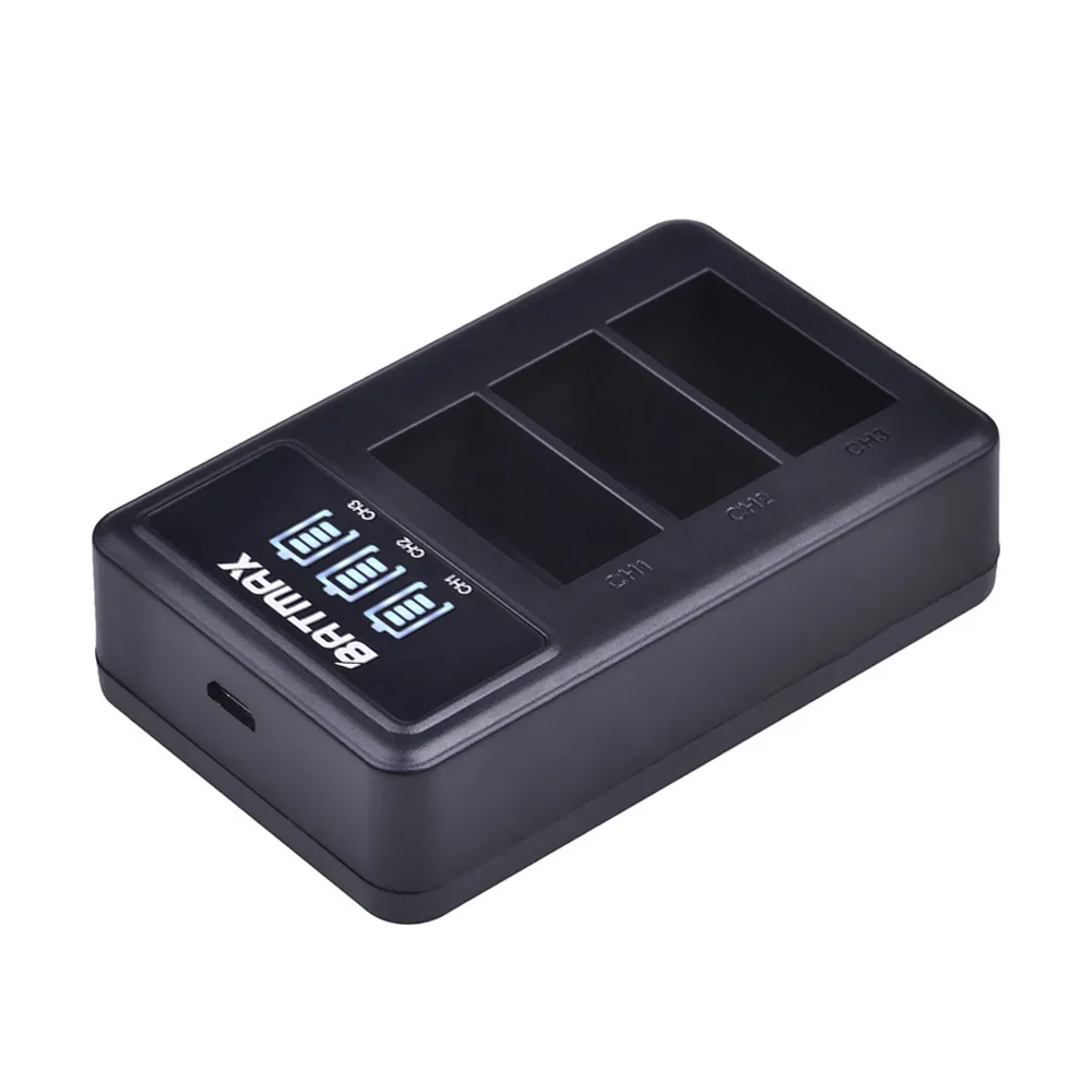 Batmax 2 шт. AHDBT 301 батарея + светодиодный дисплей 3 канальный USB зарядное устройство