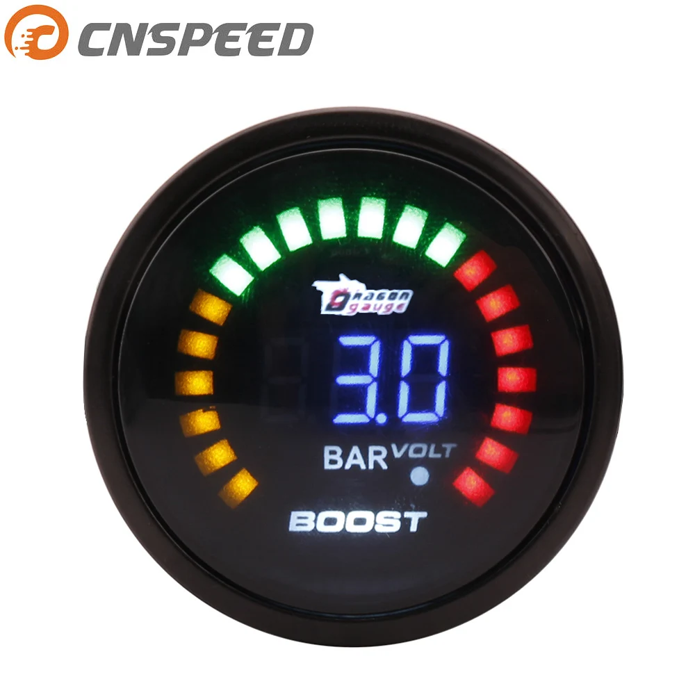 

CNSPEED Racing Vacuum Gauge 2 Inch 52mm Leds Digital Car Vacuum Bar Meter Analog Car meter YC101340