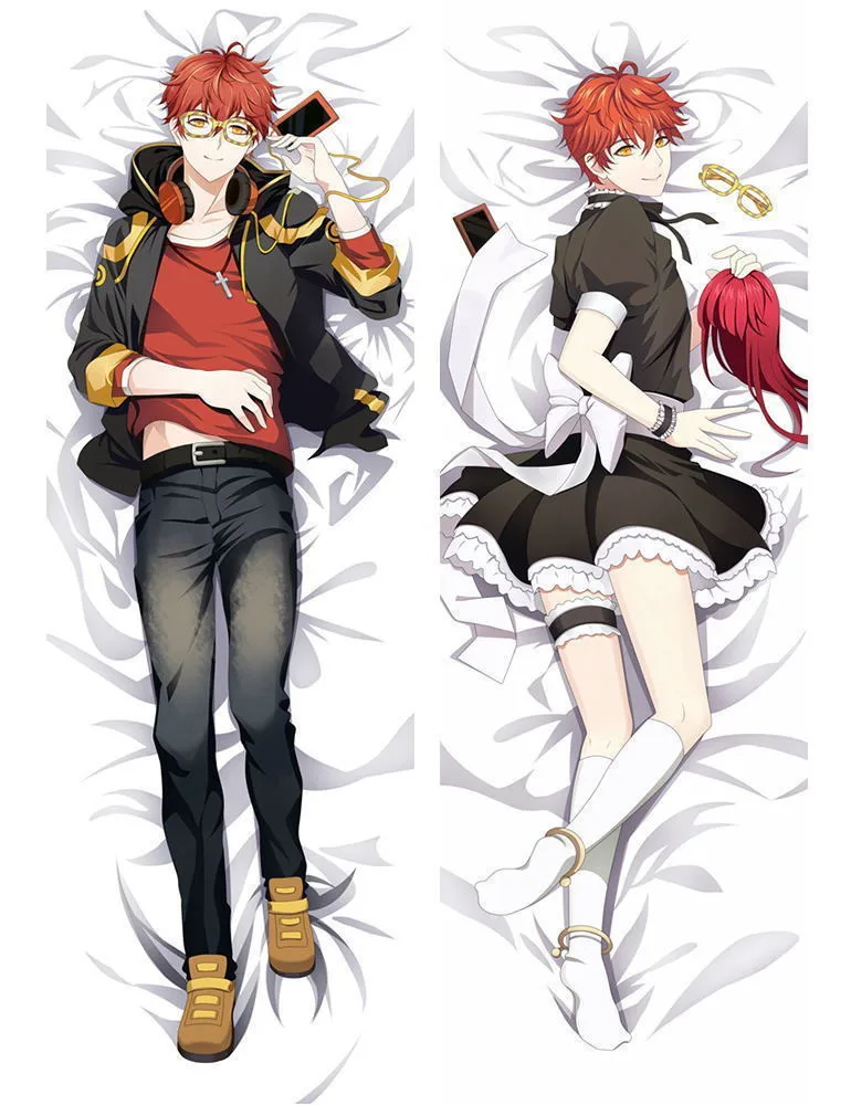 Anime Game Mystic Messenger 707 Luciel Choi Hugging Body Pillow Case Cover Male Bedding Hold Pillowcases