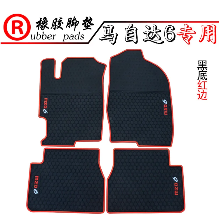 

no odor waterproof green non slip rubber durable special car floor mats for MazdaCX-5 Atezi CX-3 M6 M3