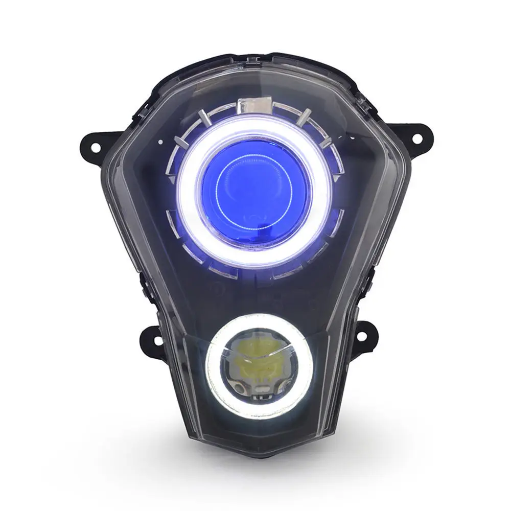 KT светодиодный фонарь для KTM Duke 390 2013 - Цвет: Blue Demon Eye
