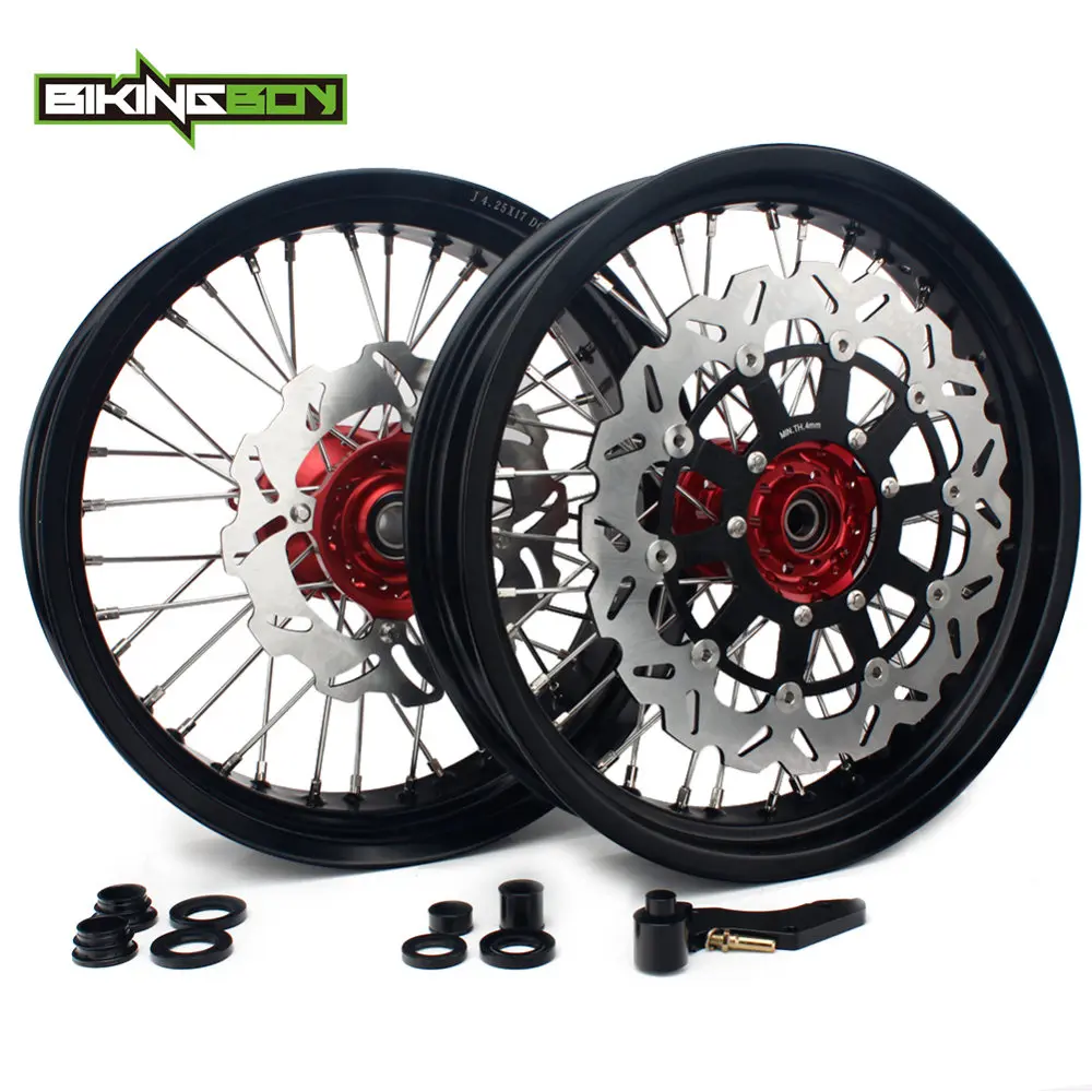 BIKINGBOY SX SXF MXC SXS XC-W 3 5 0/4 5/4 25 17 &quotсупермото спереди и сзади втулка диска колеса
