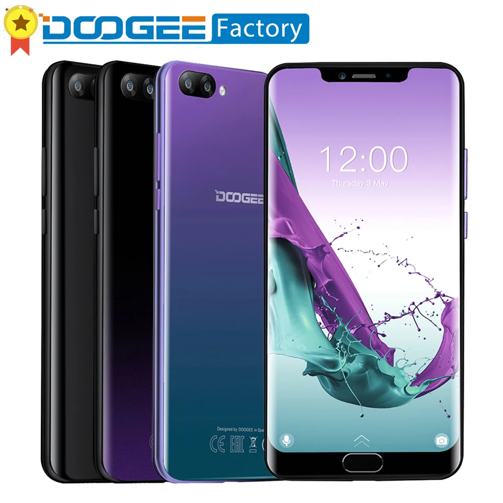 DOOGEE Y7 плюс 6 18 '񟞨*2246 Экран Android 8 1 смартфон MTK6757 Восьмиядерный ГБ 64 GB мобильный