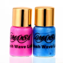2 PCS/sets 2in1 Pink&Blue Lash Eyelash Wave Lotion Curling Perming Curler Perm DIY Kit - #1 AB Agent US Dropshipping recommend women beauty eyelash curling perming curler perm kit false eyelash maquiagem wave lotion eye rod glue sets