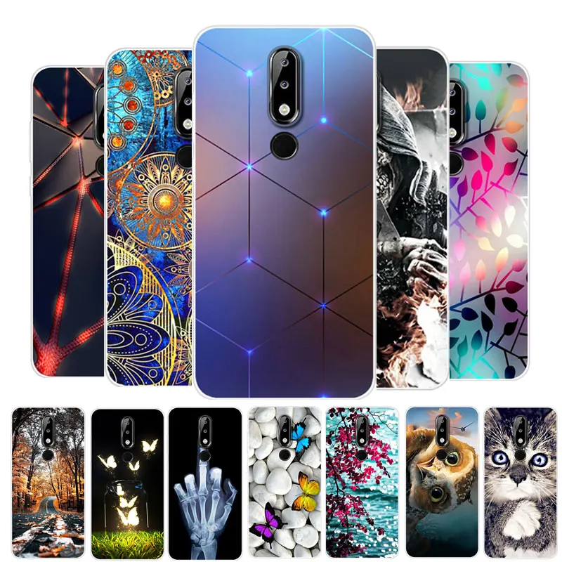 

5.86"For Nokia 5.1 Plus Case Nokia5.1 Plus Case Silicone TPU Soft Back Cover Phone Case on For Nokia 5.1 Plus X5 5.1Plus Cases