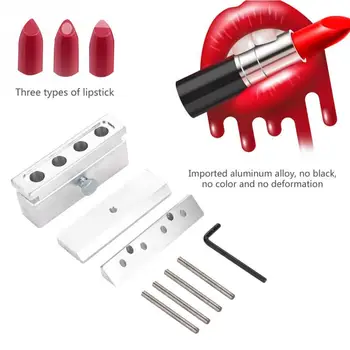 

Makeup Lip stick Tools 4 Cavities DIY Lipstick Mold Aluminum Alloy Lip Balm Maker Tool