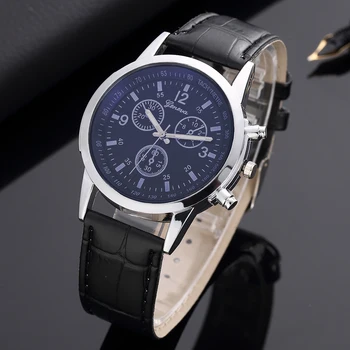 

Men Military Sport Quartz Watch 2019 New Stylish Leather Watchband Business Clock Hot Relogio Masculino