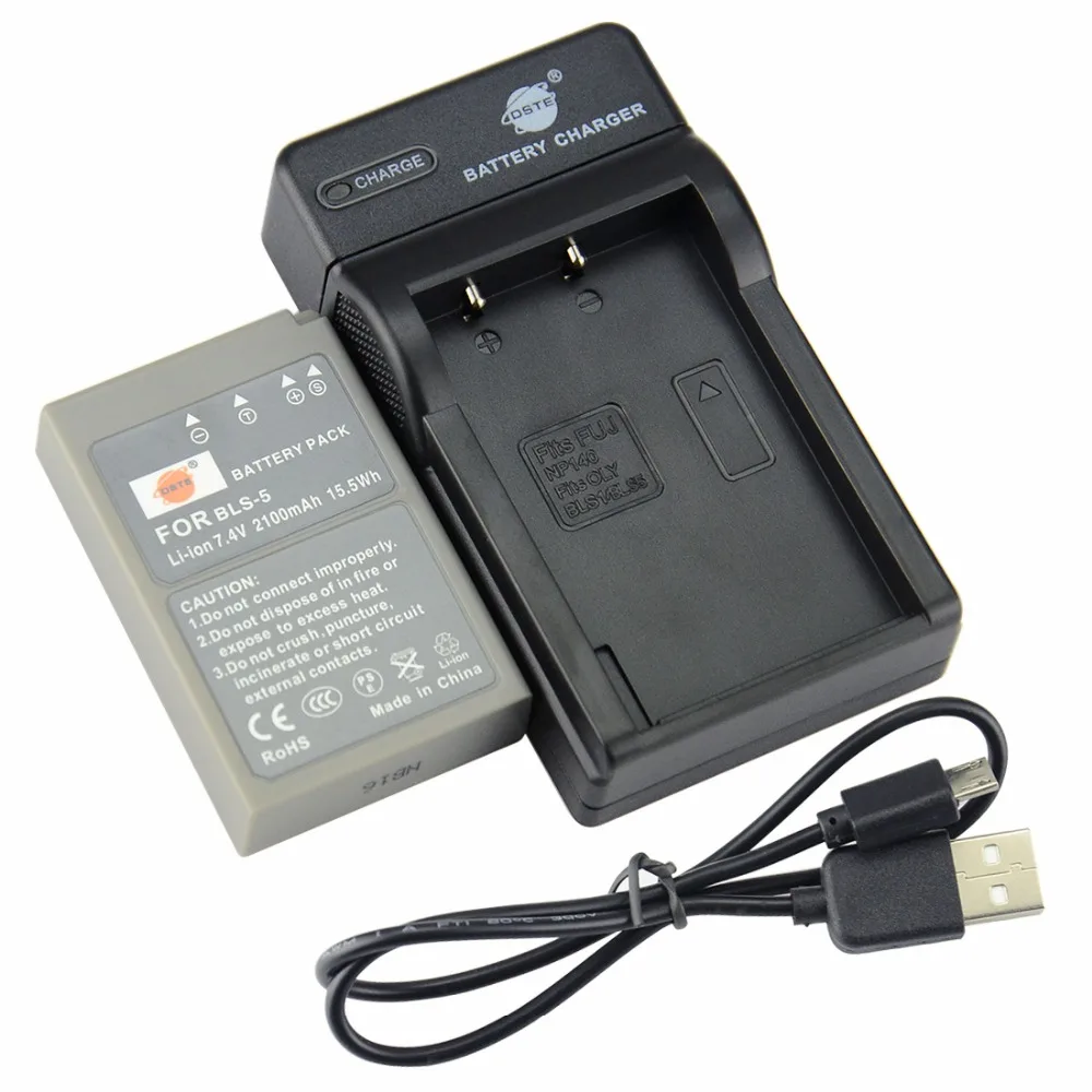 DSTE PS-BLS5 BLS-5 -   + UDC84  USB    Olympus E-450 E-420 E-600 E-620 E-P1 E-PL1 E-PM1 E-PLE15 