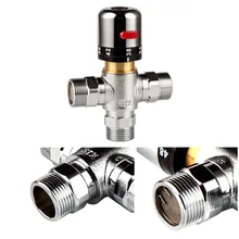 3 способа Theremostatic смесительный клапан 1/2 ips Мужской соединения для водонагревателя на солнечной батарее клапан регулировки Контроль температуры клапан