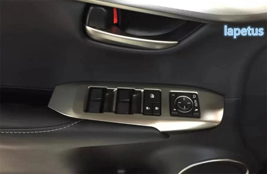 

Lapetus Inner Door Window Switch Panel Lift Surround Armrest Cover Trim Bezel Molding Car Styling Cover Trim Fit For LEXUS NX NX200T NX300T 2018 2019 ABS Matte Interior