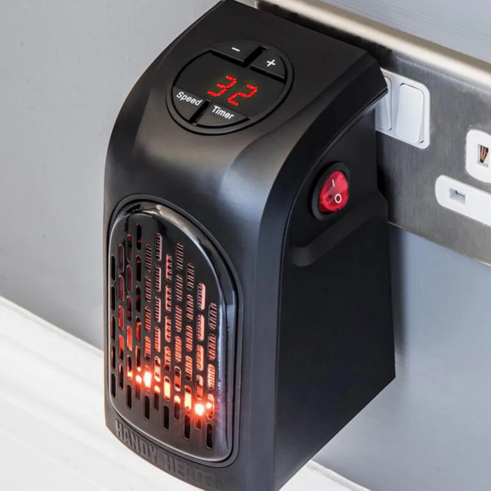 Günstig Alloet 400W Elektrische Heizung Mini Heizlüfter Desktop Haushalt Wand Handliche Heizung Herd Kühler Wärmer Maschine für Winter