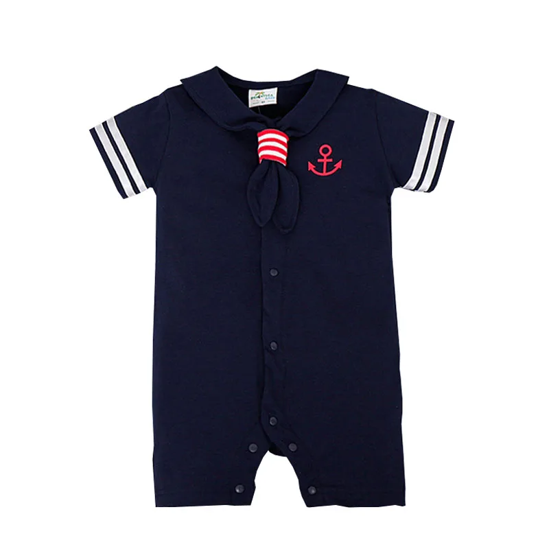 Infant Sailor Suit Baby Sailor Romper For Baby Boy Clothes Summer