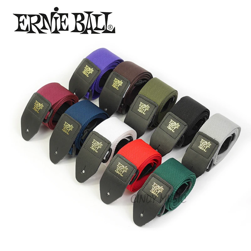 Ремешок для гитары Ernie Ball Polypro с кожаными концами удобный гитарный ремень