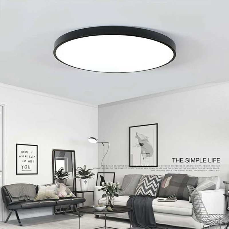 

New Hot Round LED Ceiling Light Modern Lamp Bedroom Kitchen Surface Mount Panel Light