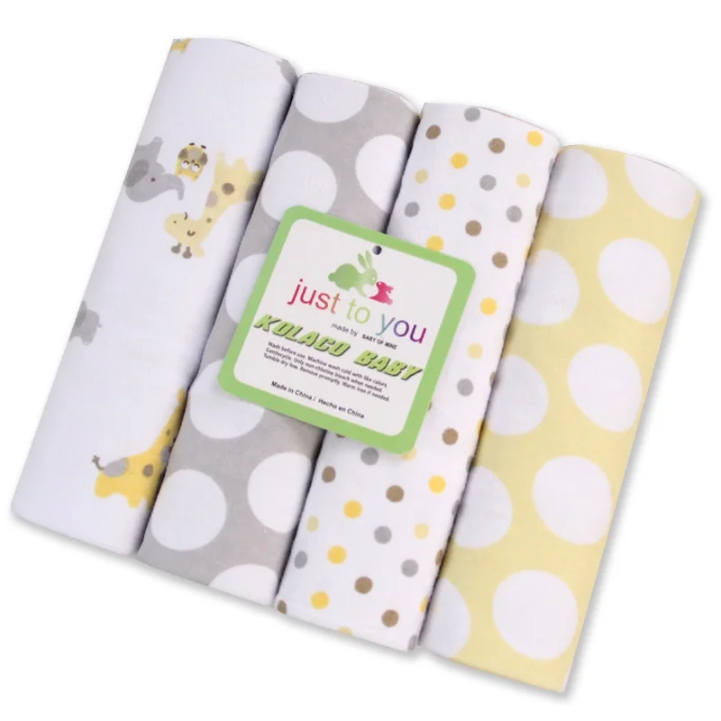 4 pcs/lot newborn Baby bed sheets 100% cotton super soft crib sheet 76 x 76 cm baby bedding set infant cot sheets / Boys girls