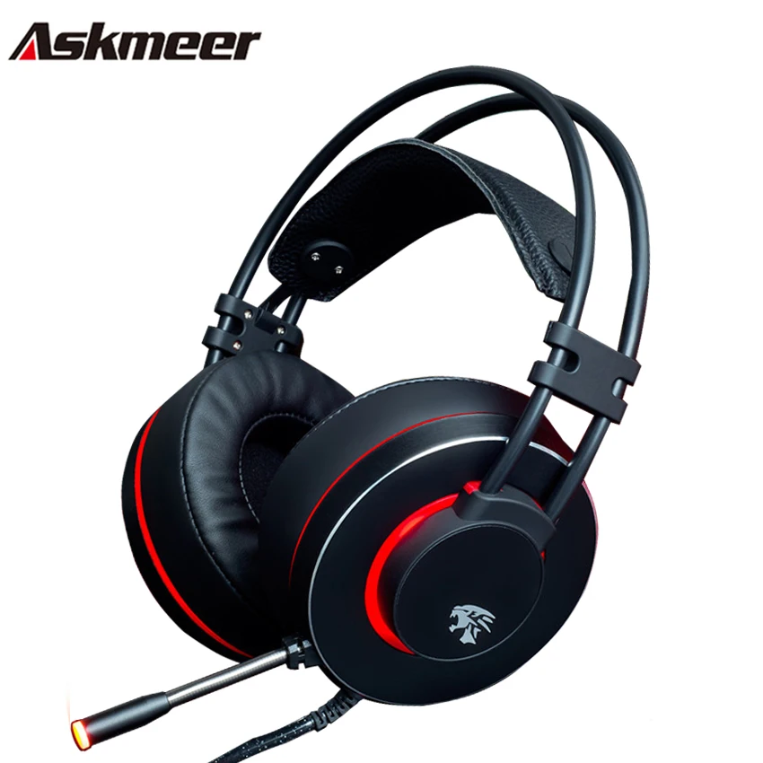 Askmeer V12 PC Gamer Headsets font b Gaming b font Headphone USB Stereo Game Headset with
