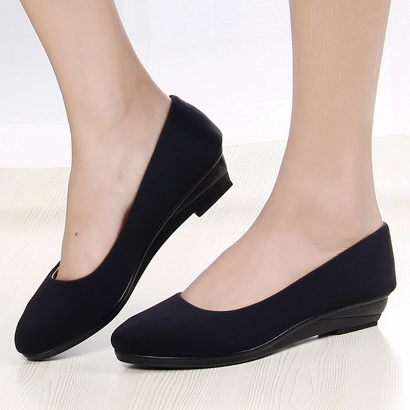 

2017 Shoes Fashion Women Shoes Casual Loafers Women's Flat Shoes Handmade Women Flats Elegant Lady Comfortable Work Shoes