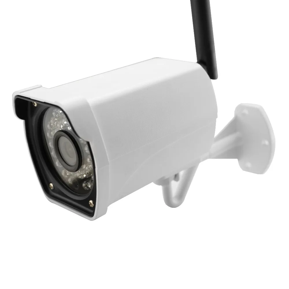 Audio Micro TF карты Беспроводной Wi Fi HD 720 P 1.0MP Пуля IP Камера CCTV сети Открытый