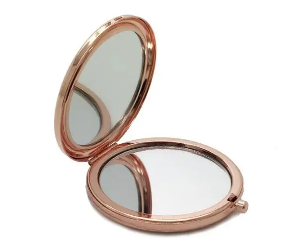 1 шт. зеркало для макияжа Карманное зеркальце компактное складное портативное маленькое круглое зеркало ручное косметическое зеркало
