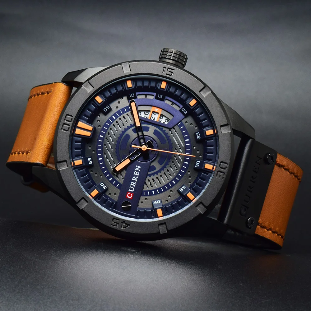 

Curren Quartz Watch Man 2017 Men's Watches Top Brand Luxury Analog Male Wristwatch Mens Sport Wrist Watch Man Clock Reloj Hombre