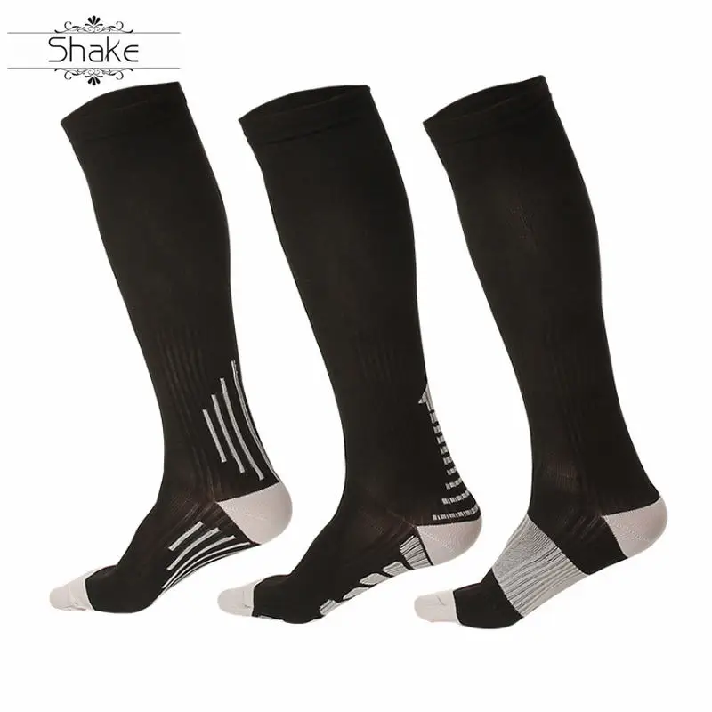

Shake Men Women Leg Support Stretch Compression Socks Below Knee Socks For Anti Fatigue Pain Relief Knee High Stockings