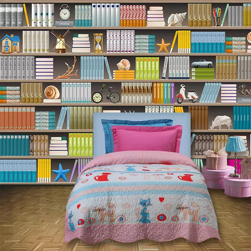 3D ستيريو رف خزانة صور خلفيات المعيشة غرفة الأطفال غرفة نوم حائط الخلفية الجداريات الحديثة ديكور المنزل الجدار ورقات