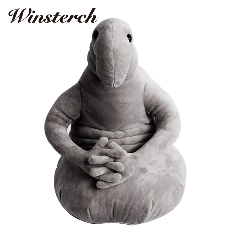 

20-50cm Waiting Plush Toy Zhdun Meme Tubby Gray Blob Fun Miracle Zhdun Pochekun Homunculus Loxodontus Kids Toys Dolls Gift WW316