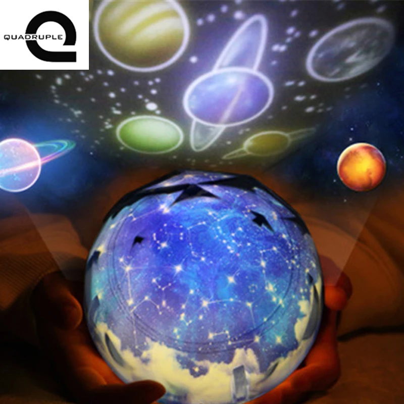 

Baby Sleep Night Light Planet Magic Children Projector Universe led Lamp Colorful Rotary Flashing Starry Sky Projector Kid Gifts