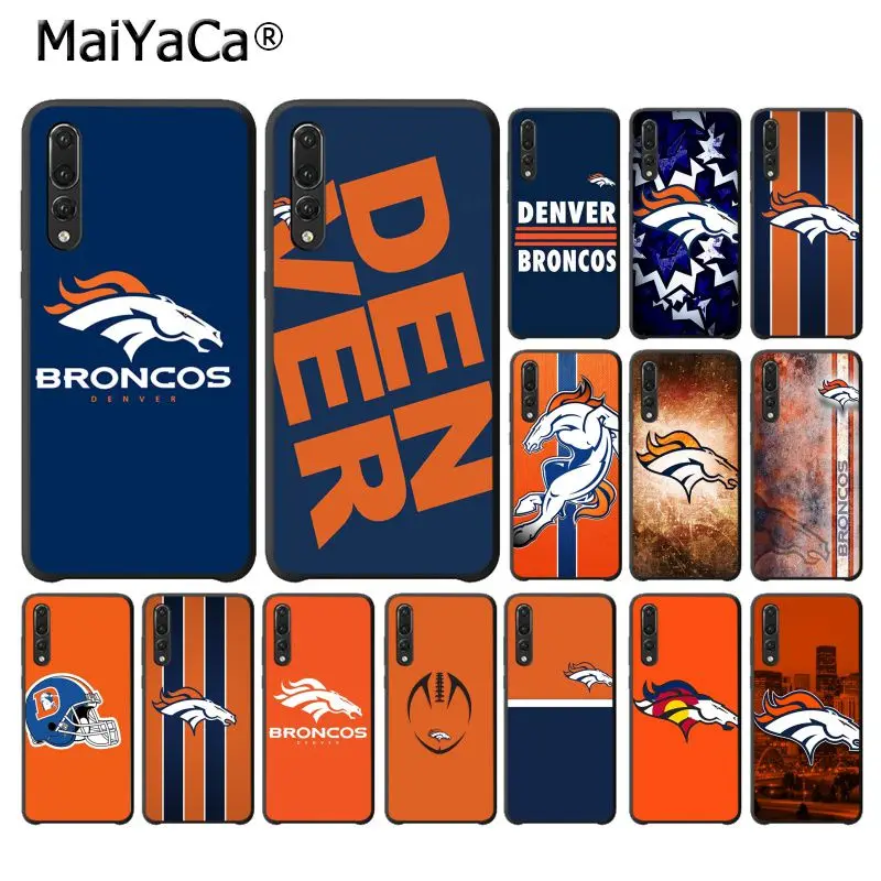

MaiYaCa Denver Broncos Silicone TPU Soft Phone Case for Huawei P10 plus 20 pro P20 lite mate9 10 lite honor 10 view10 Cover