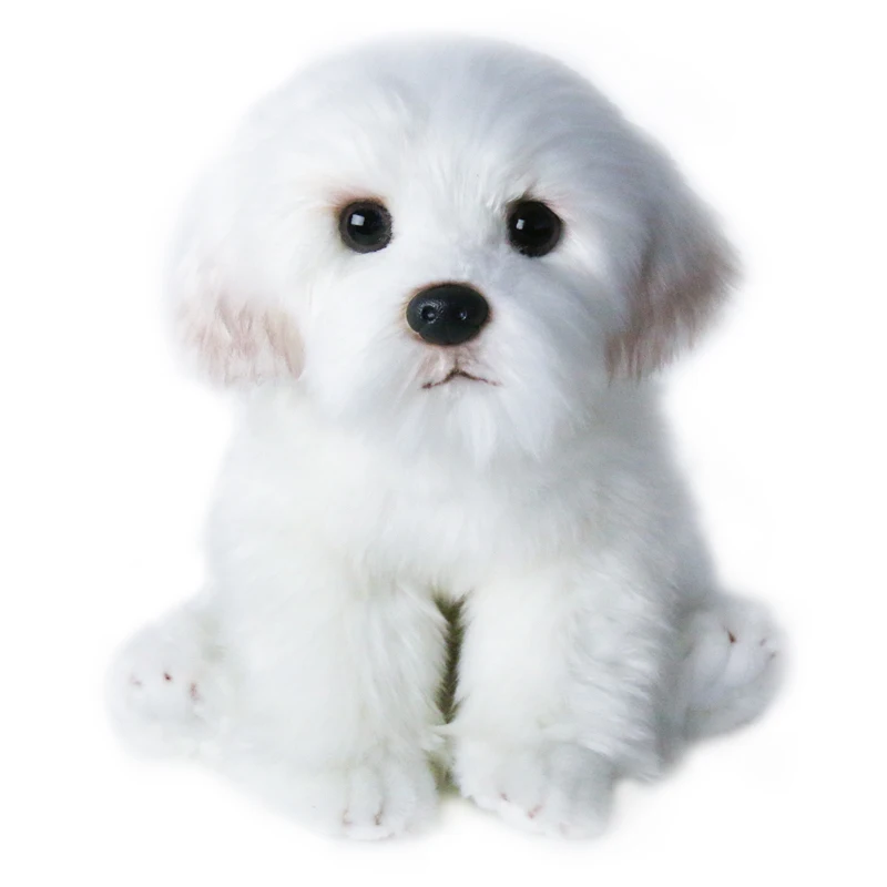 

Bichon Frise Puppy Stuffed Animal Dog Plush Toy Cute Simulation Pets Fluffy Baby Dolls Birthday Gifts for Children Dropshipping