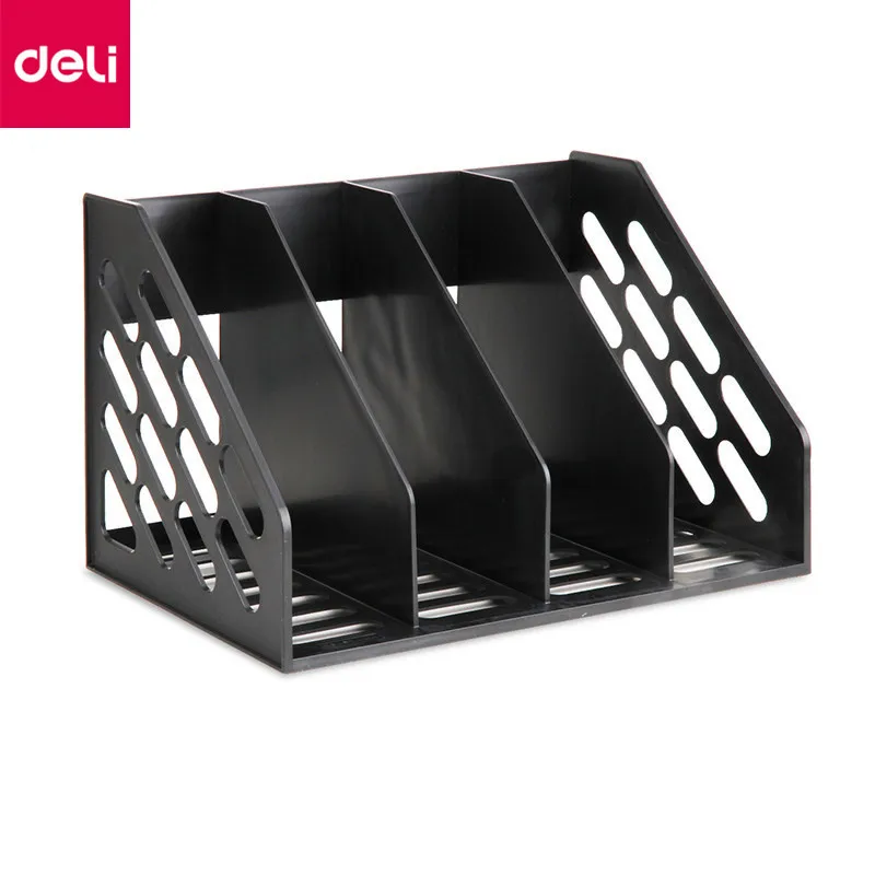 

Deli 9840 One-piece File Frame 342*240*225mm Office Supplies File Box Bookrack Student Stationery Filling Products No Assembly