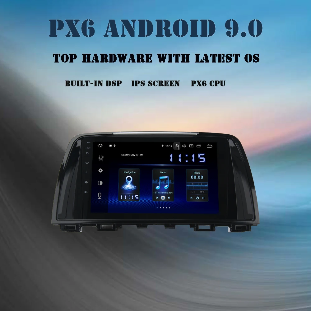 Perfect Android 9.0 Car multimedia player  For Mazda 6 Atenza 2013 2014 2015 Radio built-in DSP HDMI output GPS 4Gb Ram 9" IPS navigatio 0