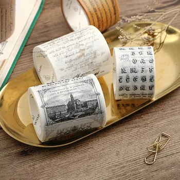 

Vintage Song Of Traveller Washi Tape DIY Decoration Tape For Scrapbooking Planner Adheisive Masking Tape Adhesive Label Sticker