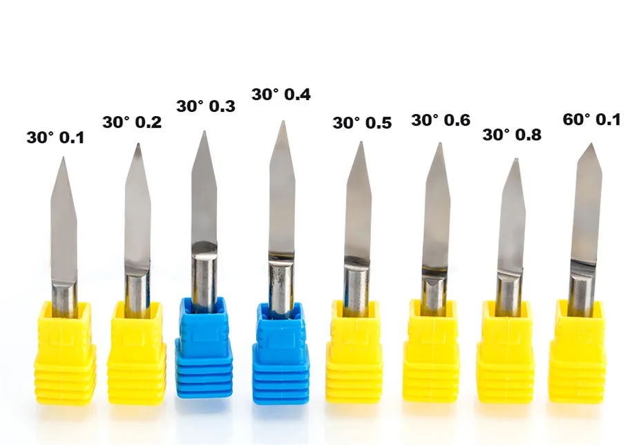 SHINA 1 шт. 6 мм плоская Нижняя Гравировка Биты 45-50 мм удлиненные фрезерные станки с ЧПУ Инструменты V карбидные резные резаки Степень 20 25 30 60 90