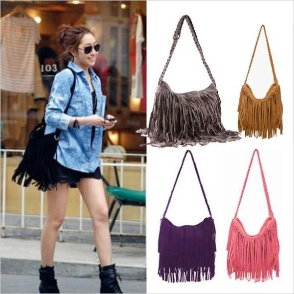 Новые сумки с кисточками женские сумки-мессенджеры Ретро Сумки из искусственной замши сумки через плечо женские кожаные сумки Bolsa Feminina