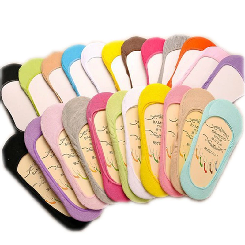 

7pairs/lot Fashion Peds&Liners Sock Hot Womens Slippers Solid Cotton Sneakers Invisiable Heel Pain Soft Gel Rubber sapatos
