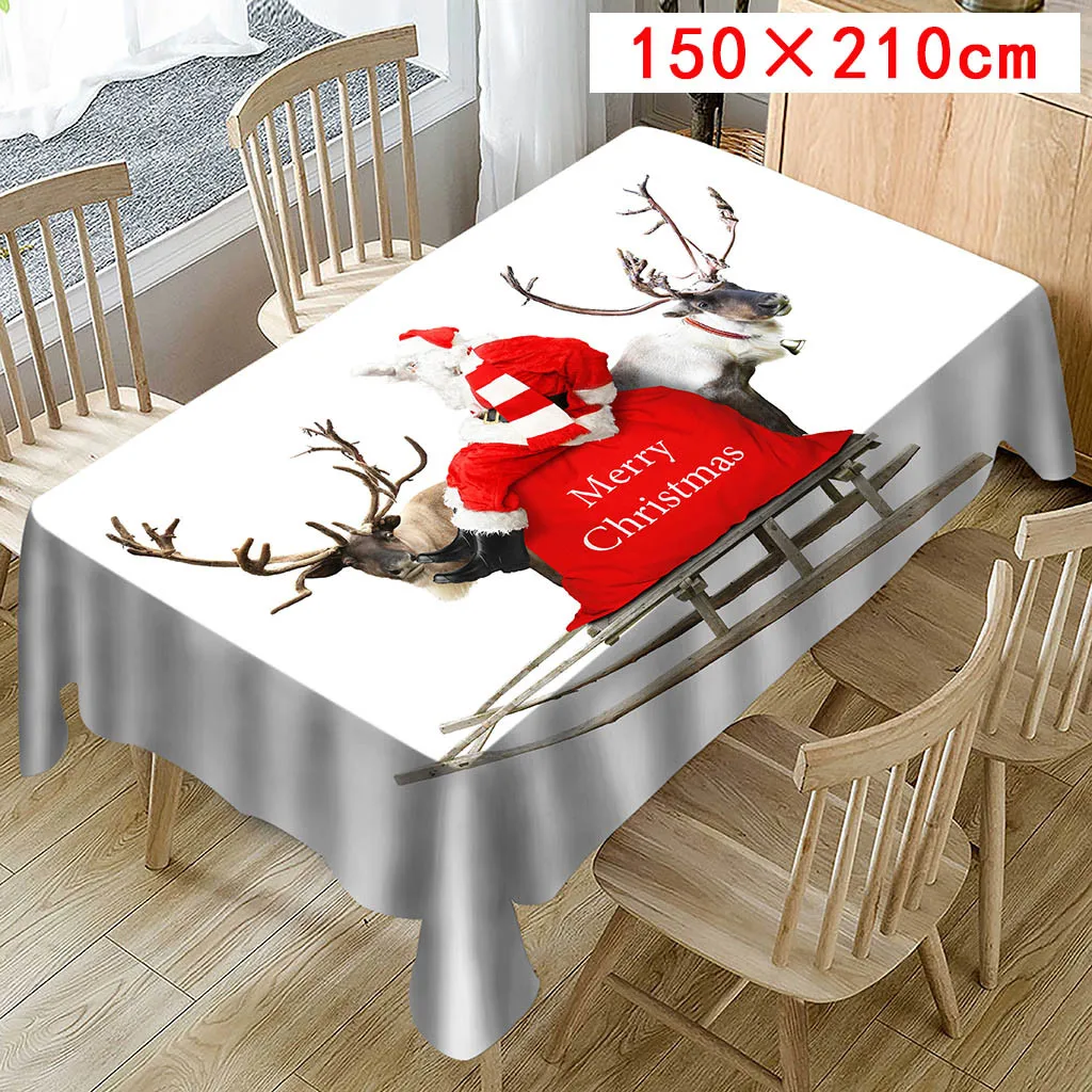 150X210cm Горячая Распродажа скатерть с принтом прямоугольная скатерть для стола Праздничная Вечеринка домашний декор каминная каретка - Цвет: 150X210cm
