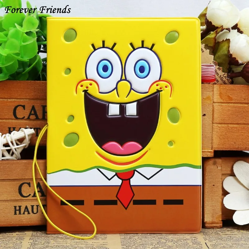 ForeverFriendsCartoon 3D Stereo Spongebob Pssport Holder PVC Passport Cover Passport Identify Card Documents Abroad Travel Case ForeverFriendsCartoon 3D Stereo Spongebob Pssport Holder PVC Passport Cover Passport Identify Card Documents Abroad Travel Case