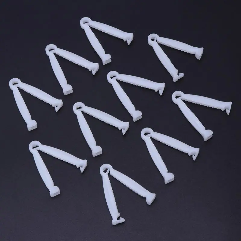 10pcs Pig Umbilical Cord Clip Clamp Disposable Whelping Farm Ranch Supplies animal cage clamp plastic poultry leg clips
